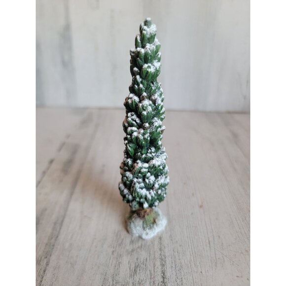 Dept 56 skinny snow covered pine tree village accessory Xmas - Picture 3 of 7